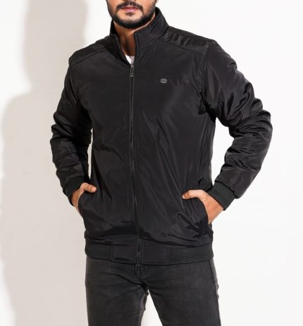 EM-3 Solid Black Color Jacket